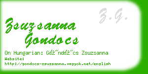 zsuzsanna gondocs business card